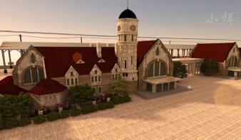 远东第一站“济南老火车站古建筑复原动画表现”