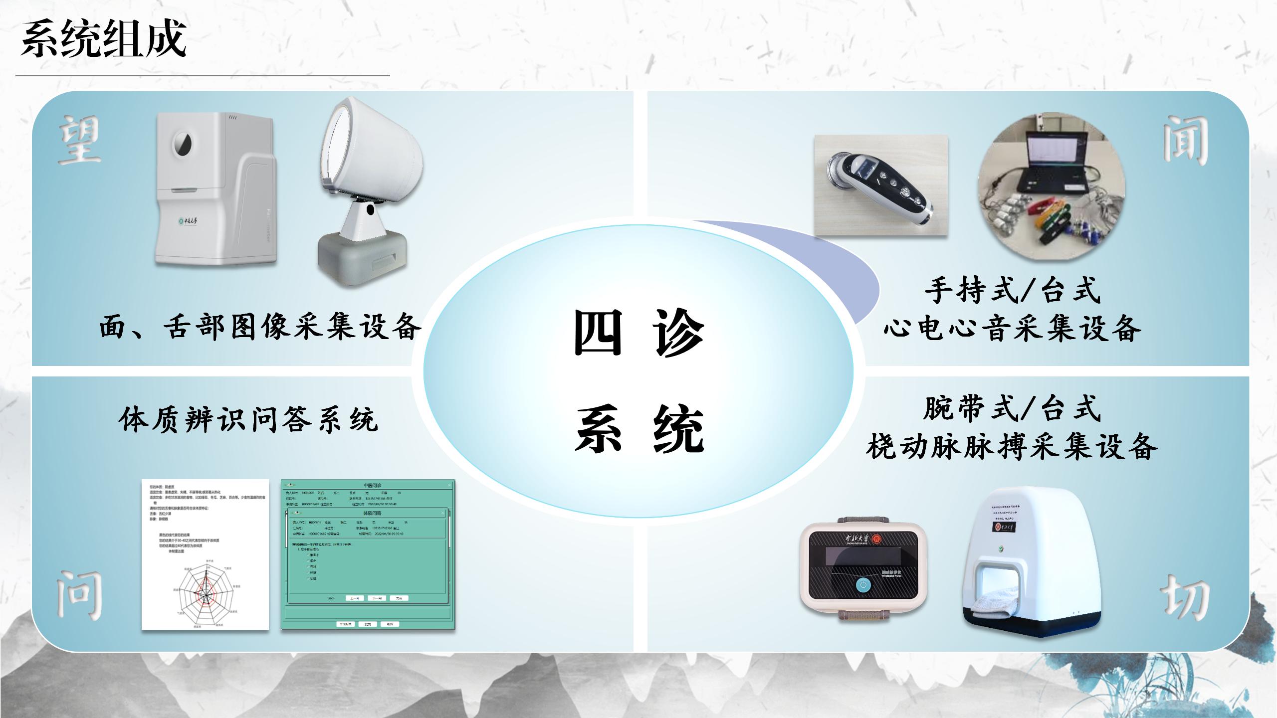 集成中医四诊数字信息健康监测系统