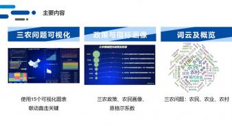 乡村振兴，科技助力——三农问题可视化分析平台