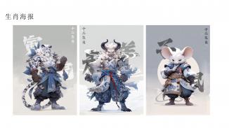 《青花十二生肖》